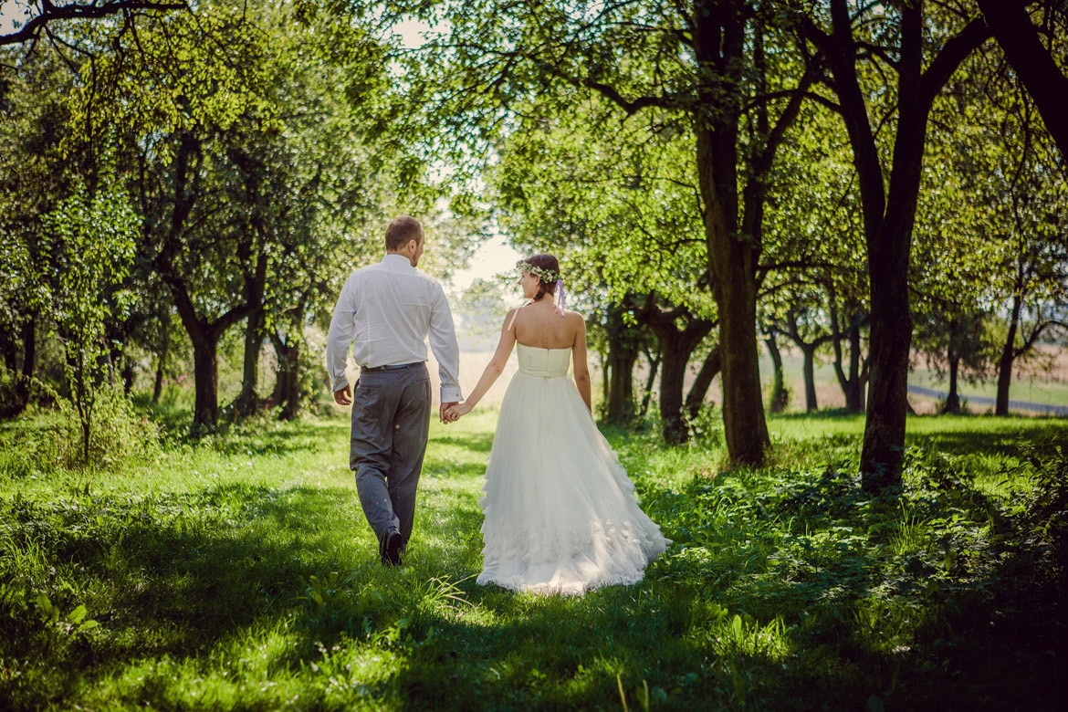 sielski plener ślubny