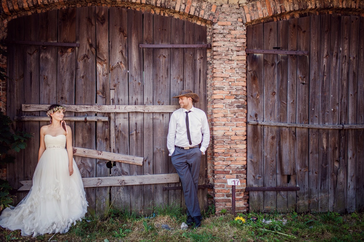 sielski plener ślubny