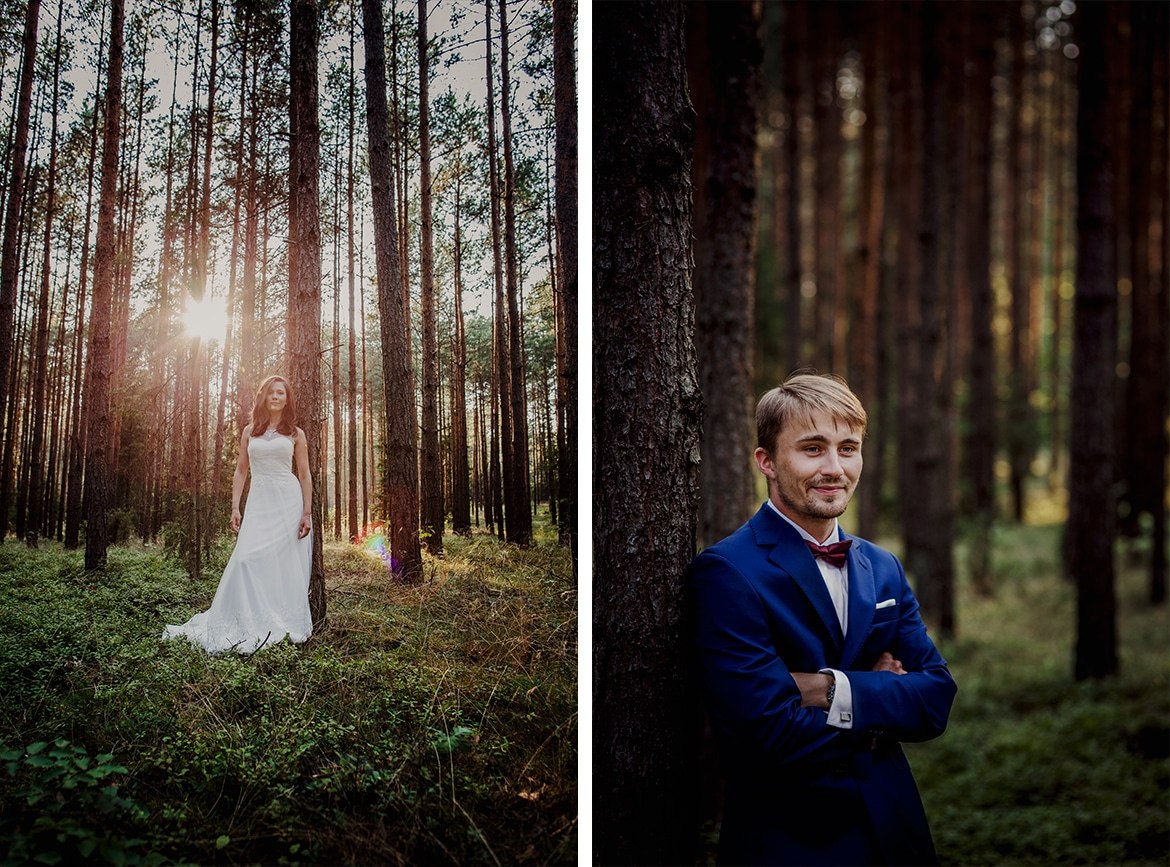 plener slubny w lesie Marta i Michal 004