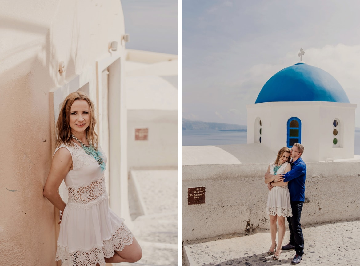 sesja zaręczynowa na santorini
