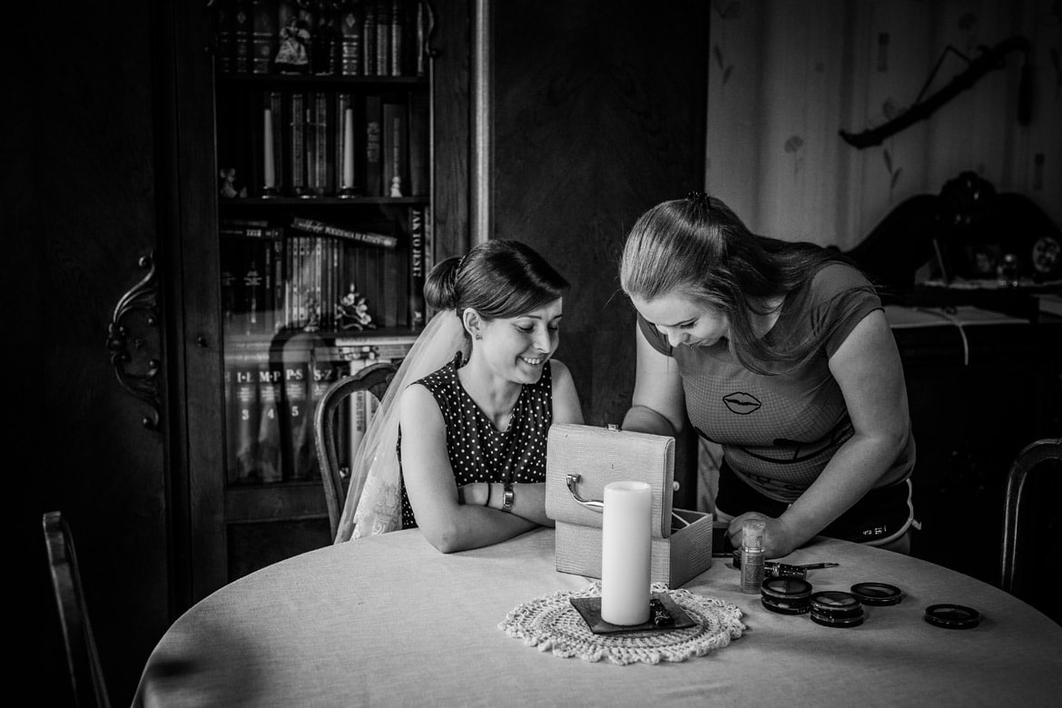 przygotowania panny mlodej