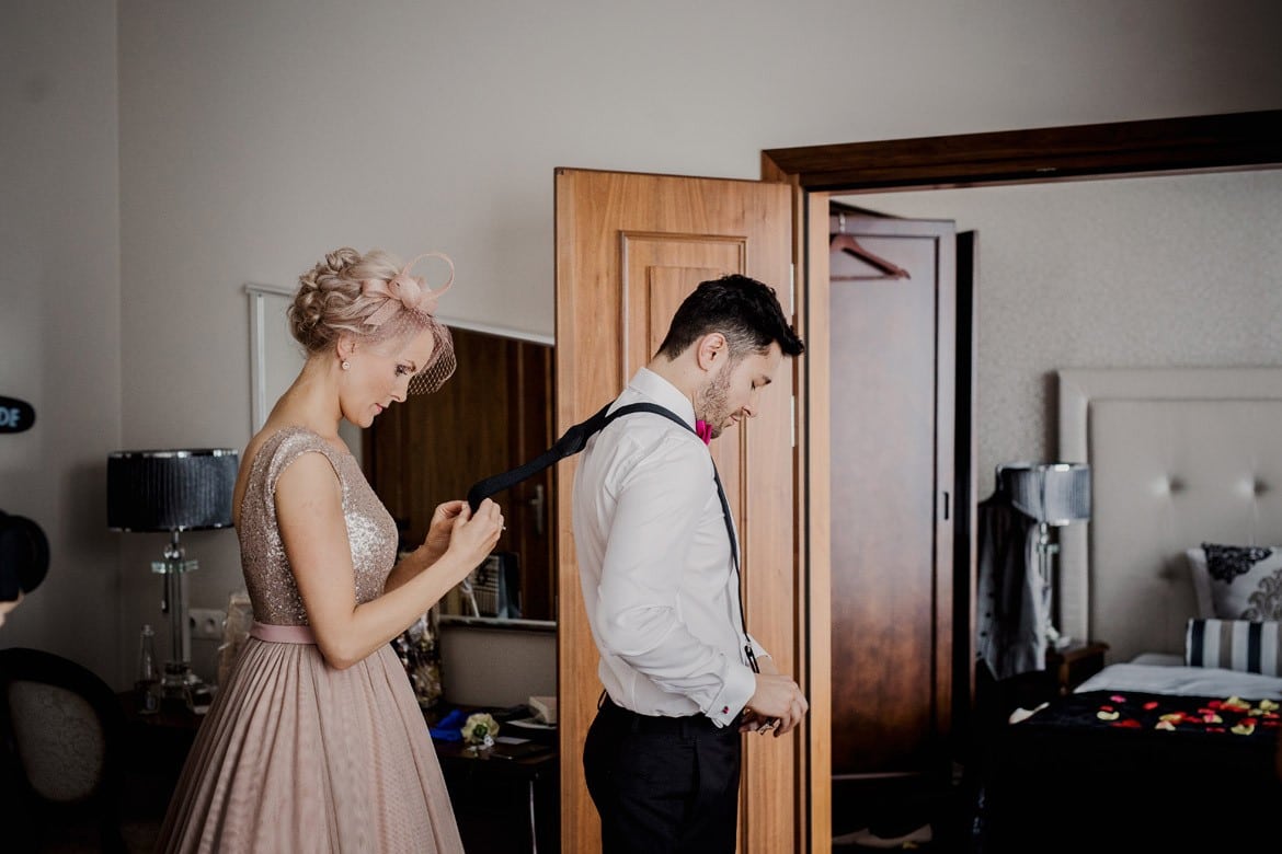 przygotowania do ślubu w rezydencji