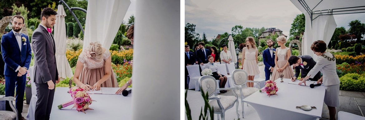 ślub w ogrodzie rezydencja luxury piekary