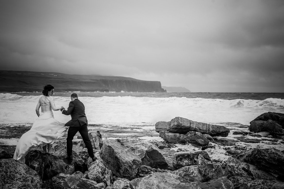 Cliffs of Moher wedding session