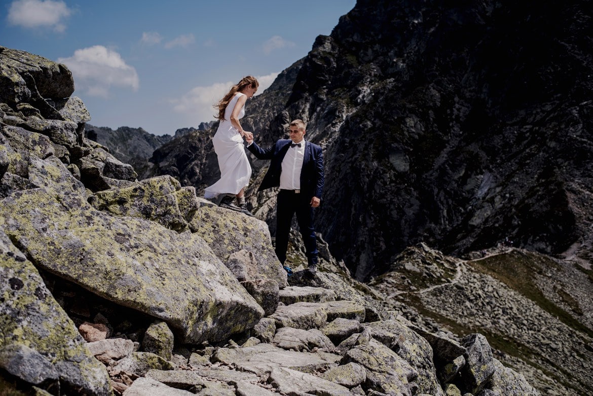 plener slubny w wysokich tatrach