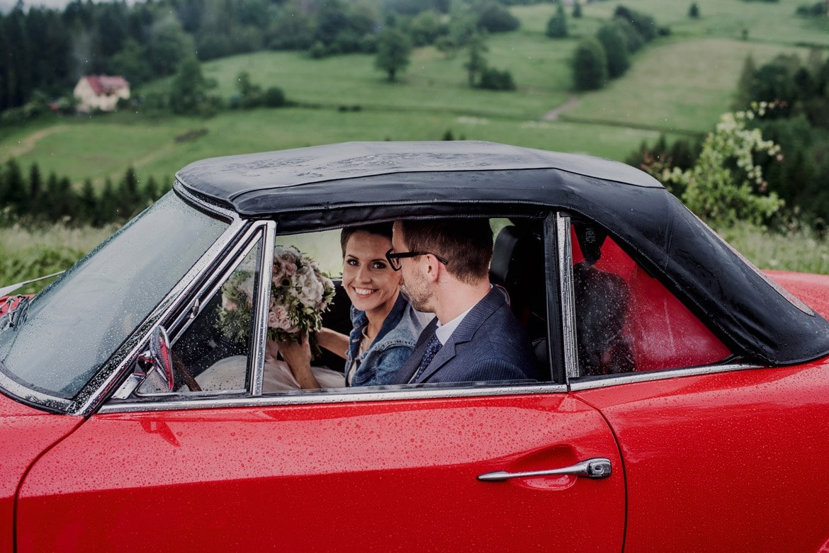 sportowe auto do slubu