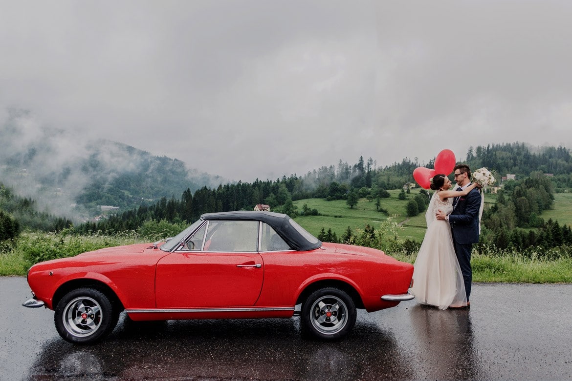 sportowe auto do slubu