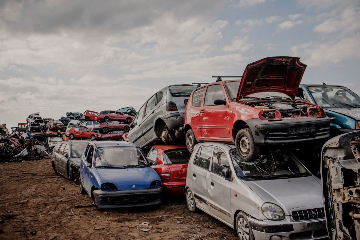 plener slubny na zlomowisku