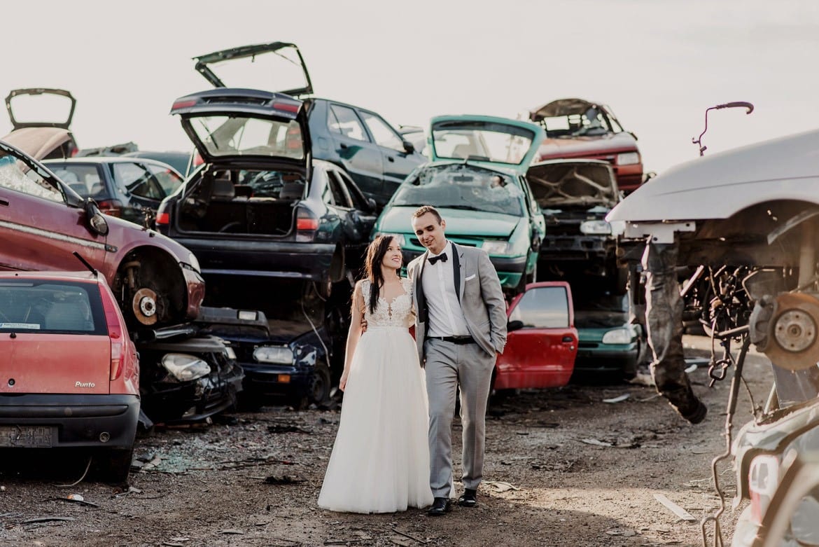 sesja slubna na zlomowisku