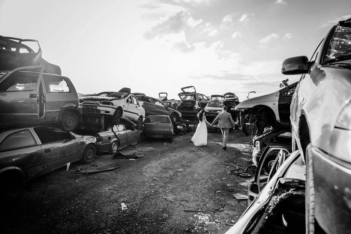 sesja slubna na zlomowisku