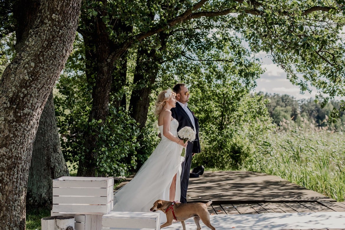 slub w plenerze jablon lake resort