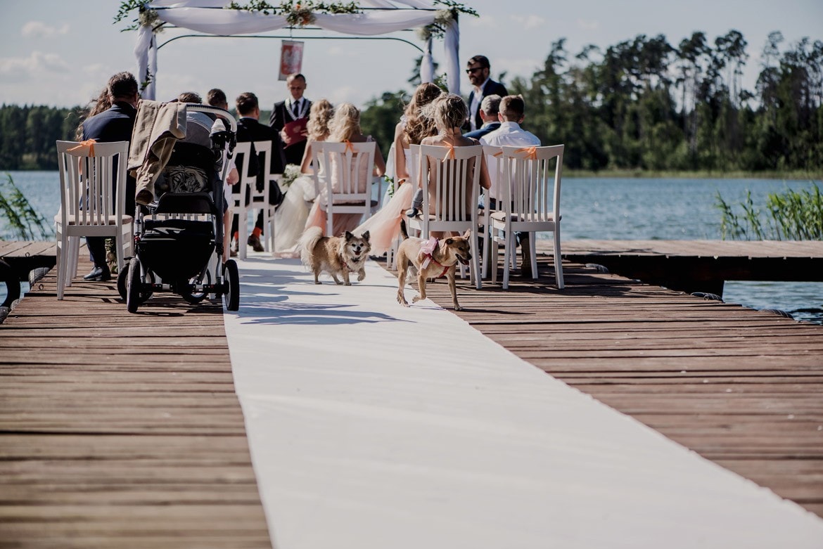 slub w plenerze jablon lake resort