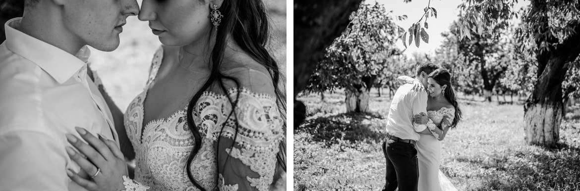 sesja slubna w sadzie