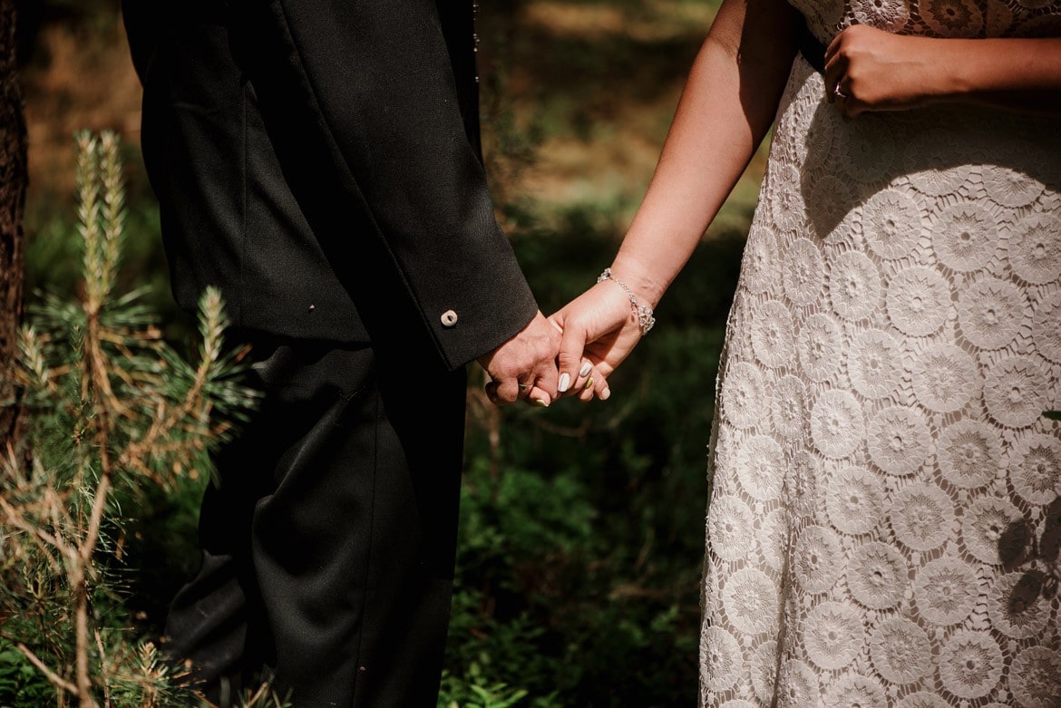 sesja ślubna w lesie