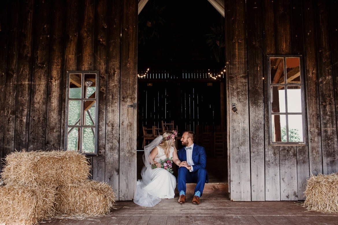 rustykalny plener ślubny