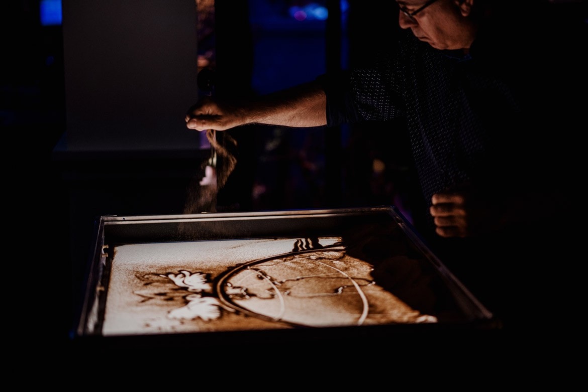 atrakcje na wesele malowanie piaskiem