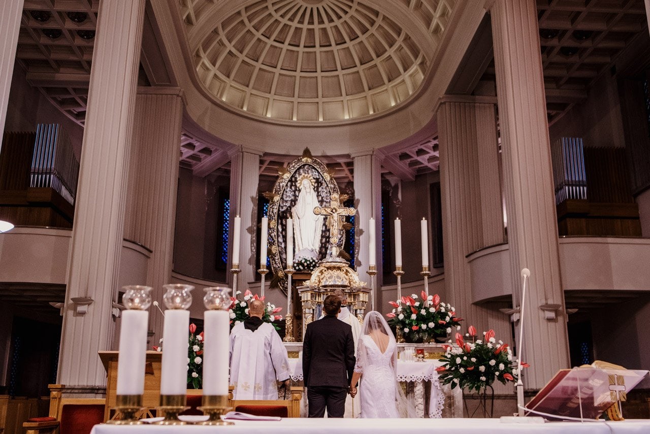 slub w bazylice w niepokalanowie