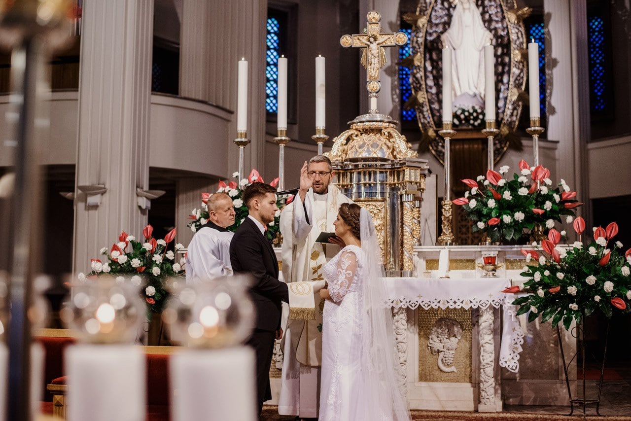 slub w bazylice w niepokalanowie