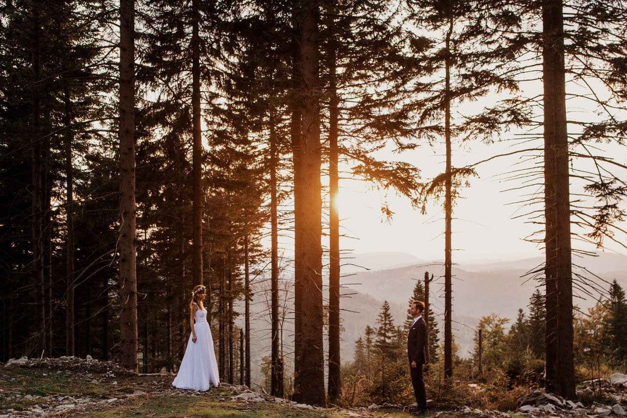 plener slubny w beskidach