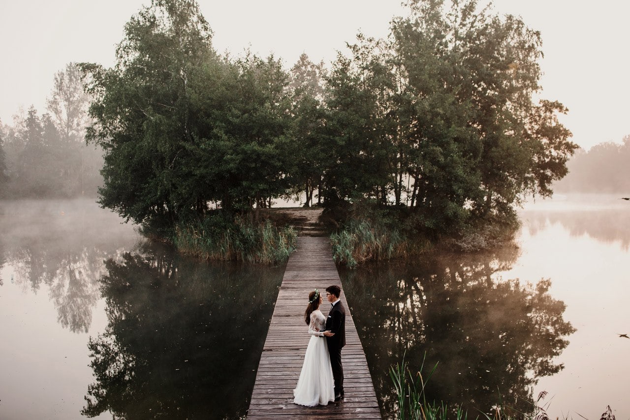 plener slubny o swicie