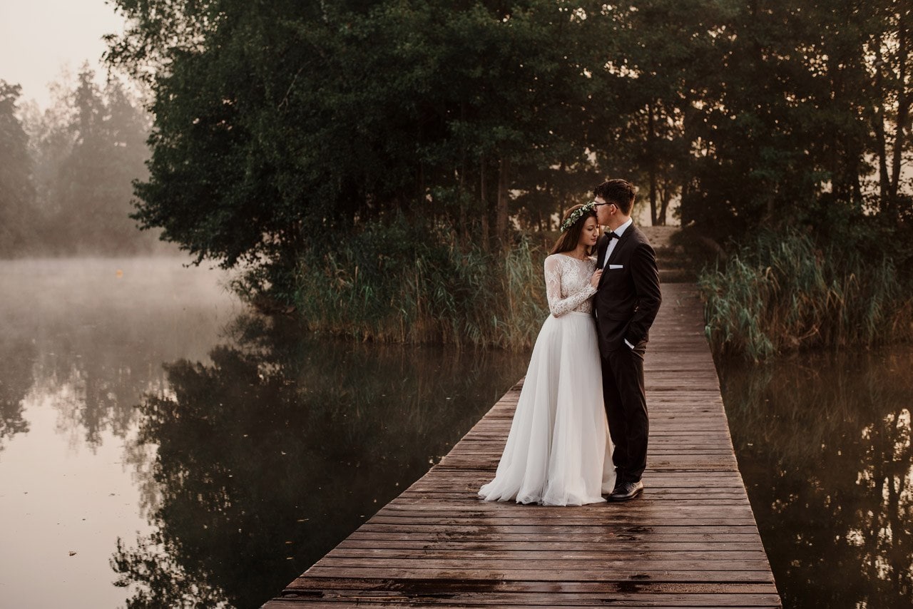 sesja slubna o poranku