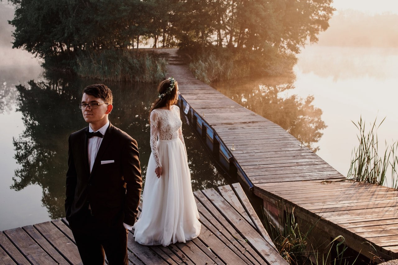 sesja slubna o poranku