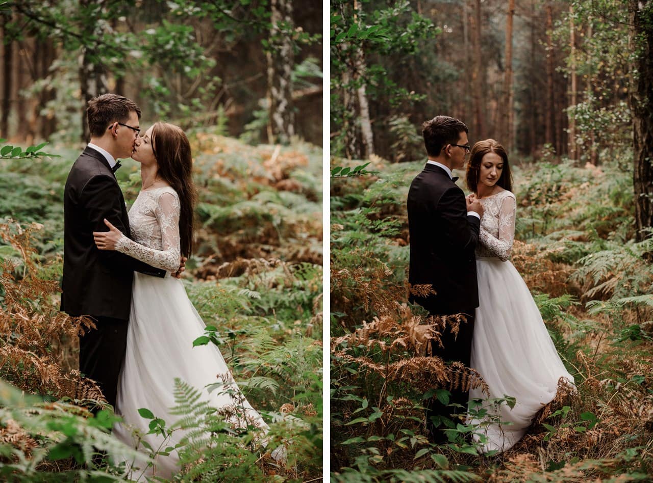 sesja slubna we mgle