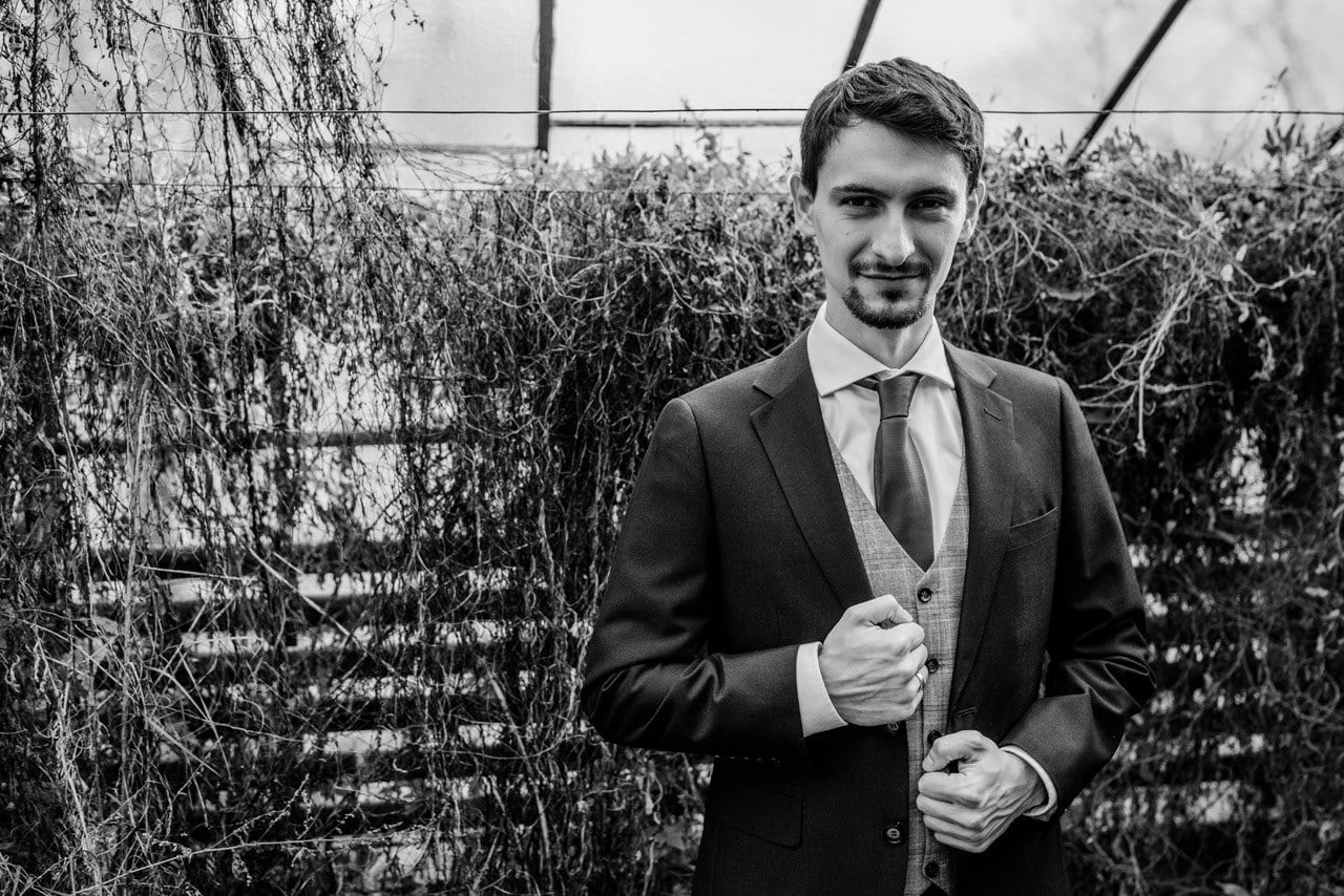 plener slubny w szklarni