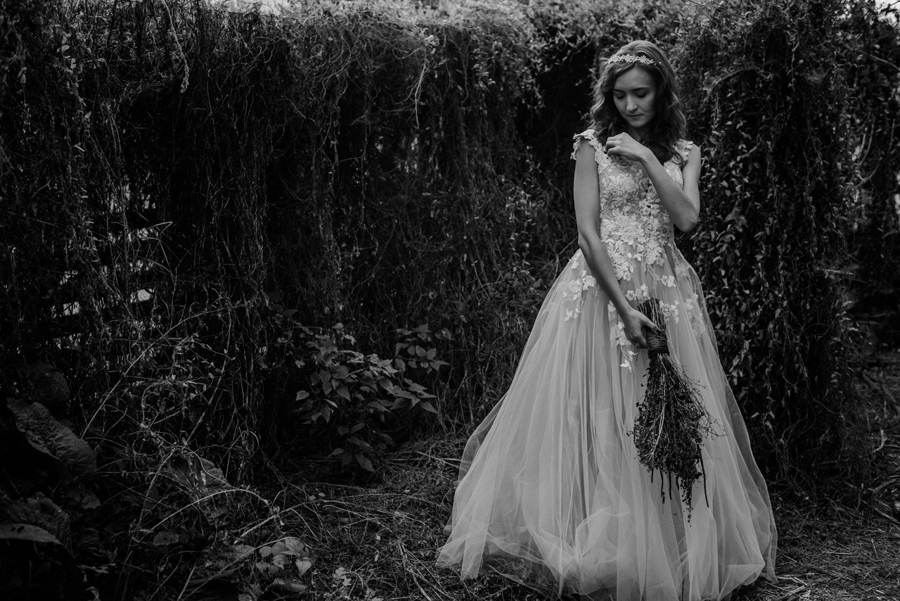 plener slubny w szklarni