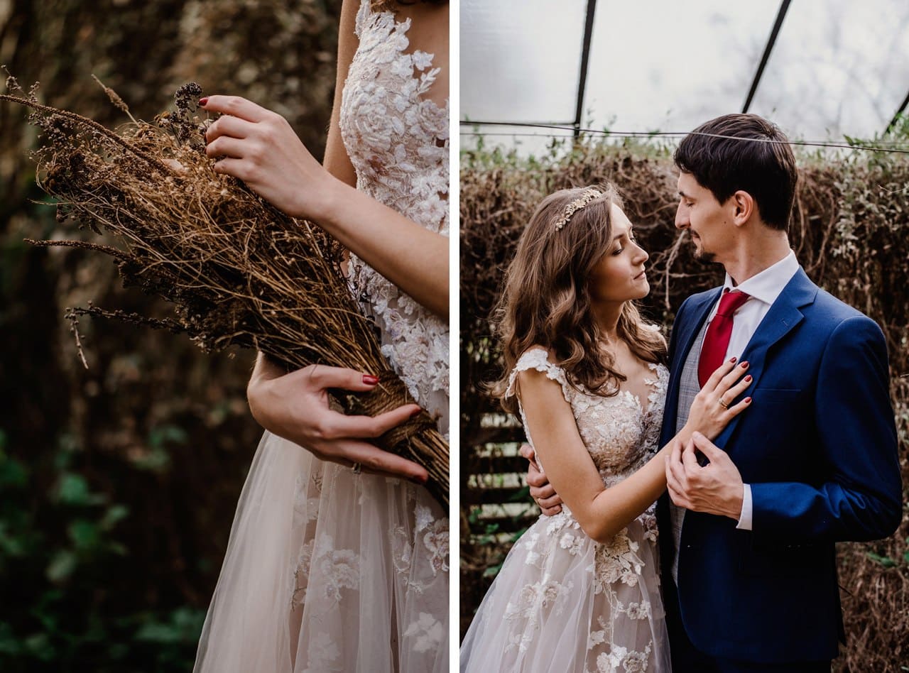 rustykalna sesja slubna