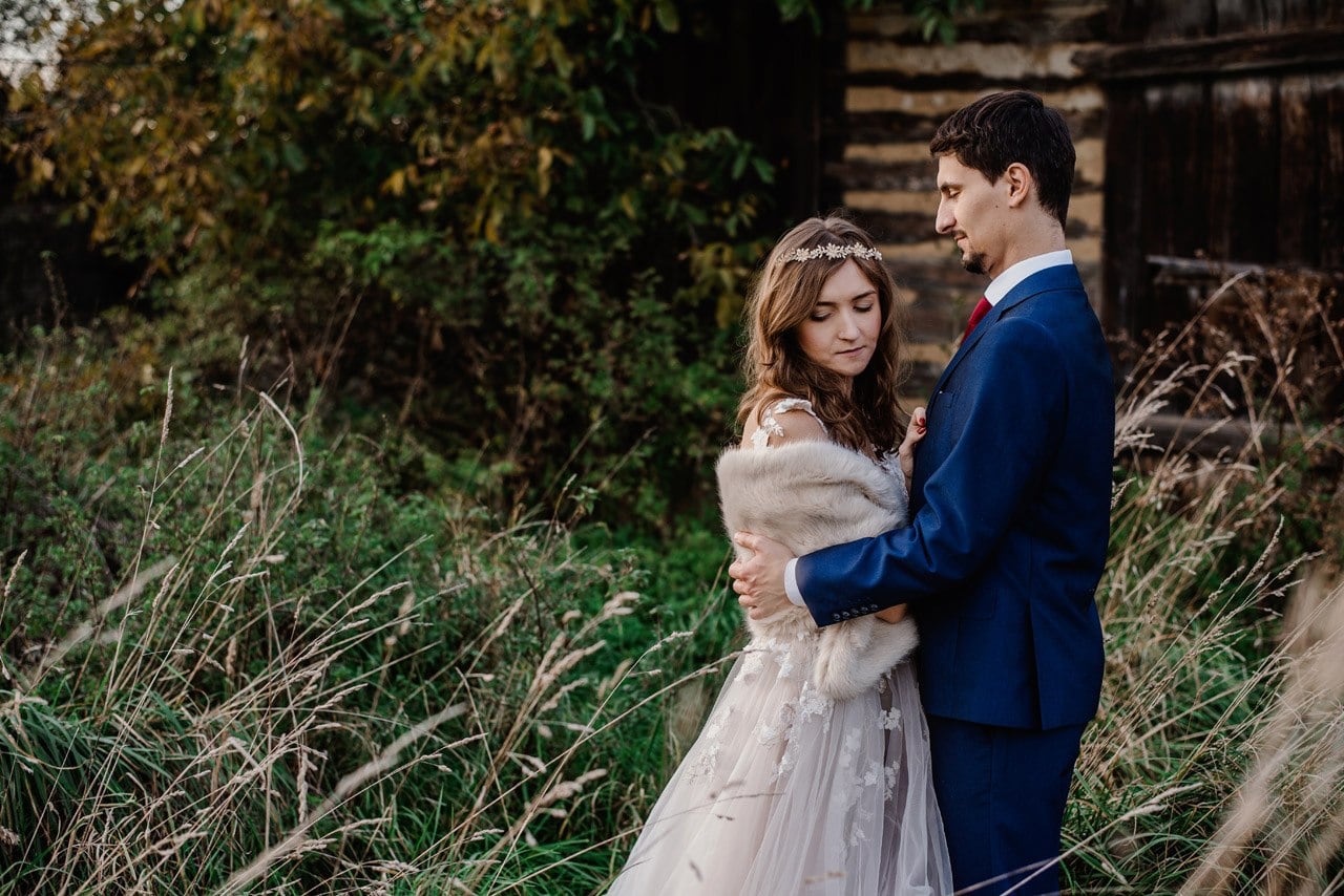 rustykalna sesja slubna