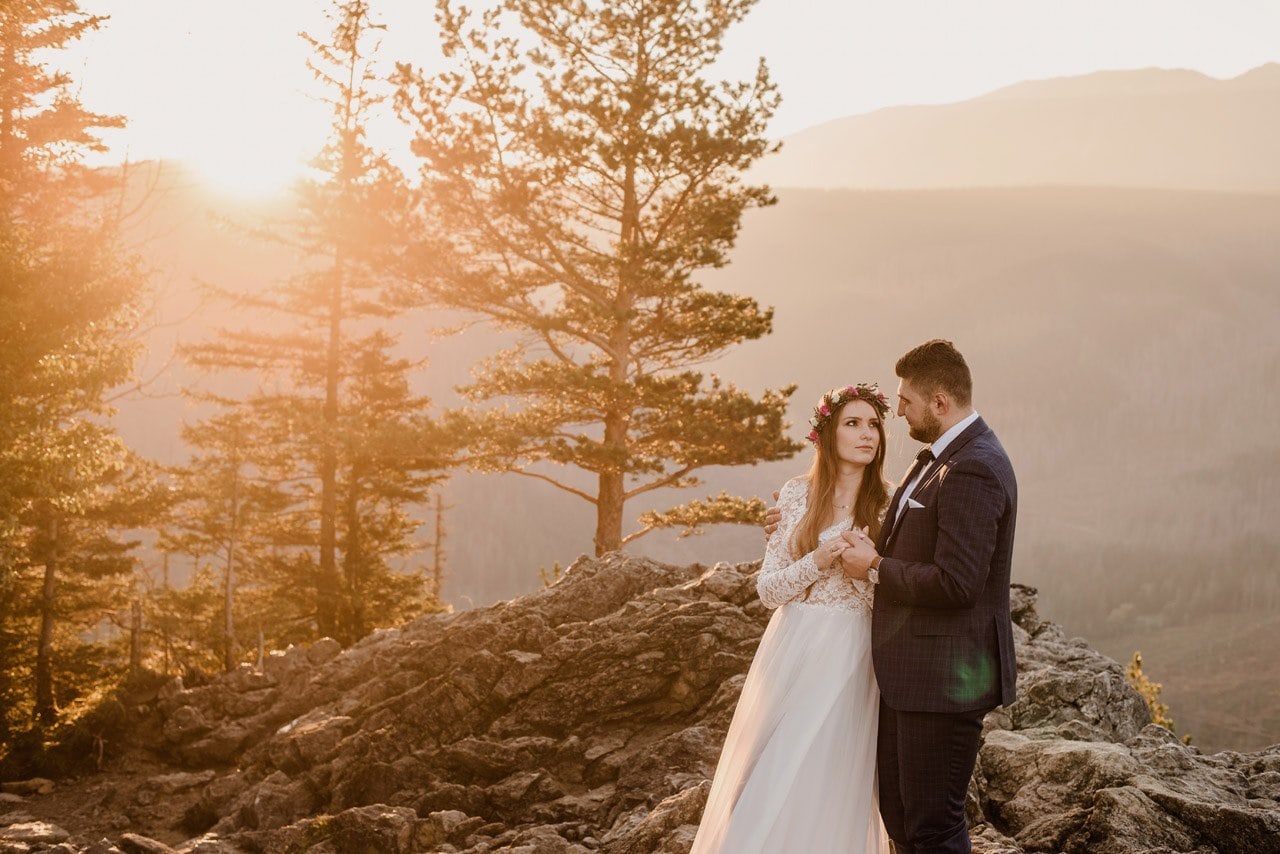 plener slubny w tatrach o wschodzie slonca