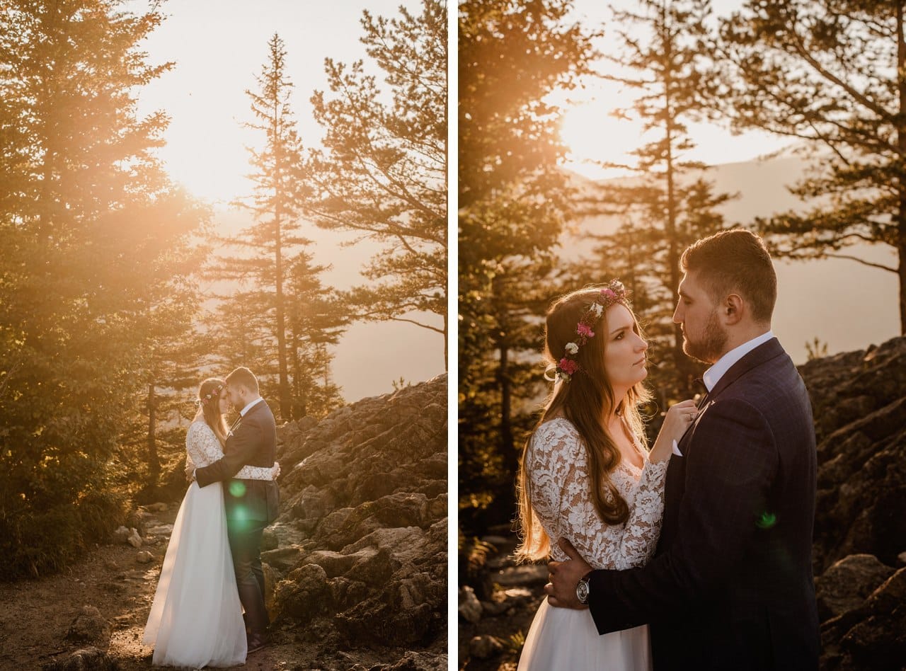 plener slubny w tatrach o wschodzie slonca
