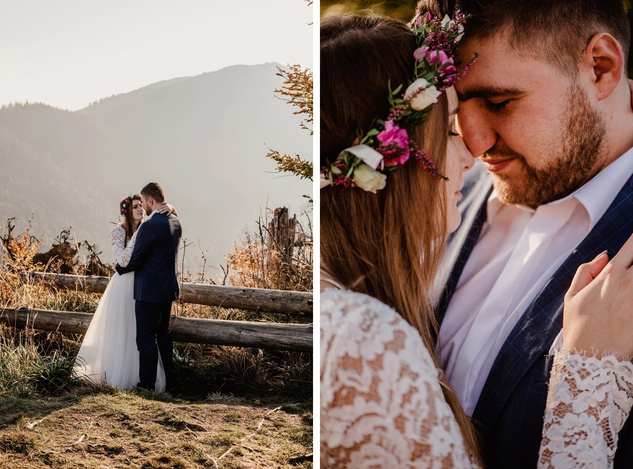 sesja o wschodzie slonca w gorach